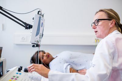 Untersuchung einer Patientin